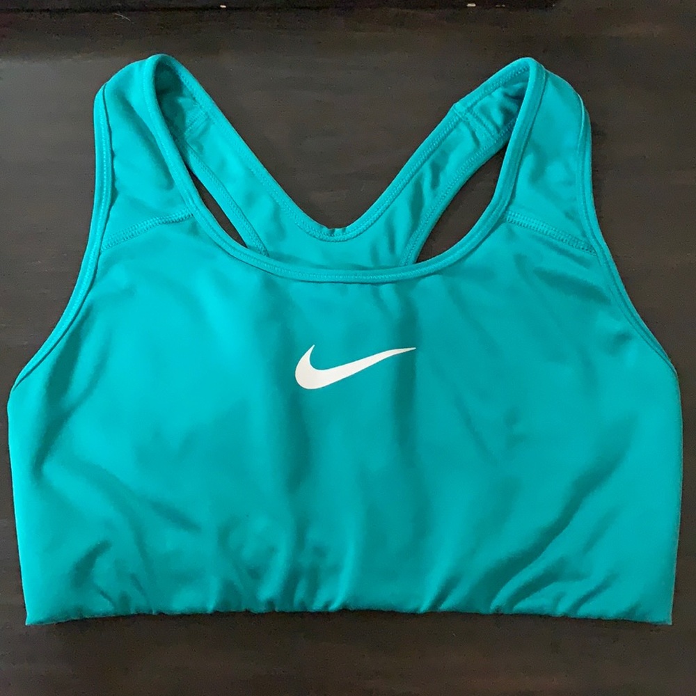 Nike Swoosh Sports Bra Women’s Small Turquoise